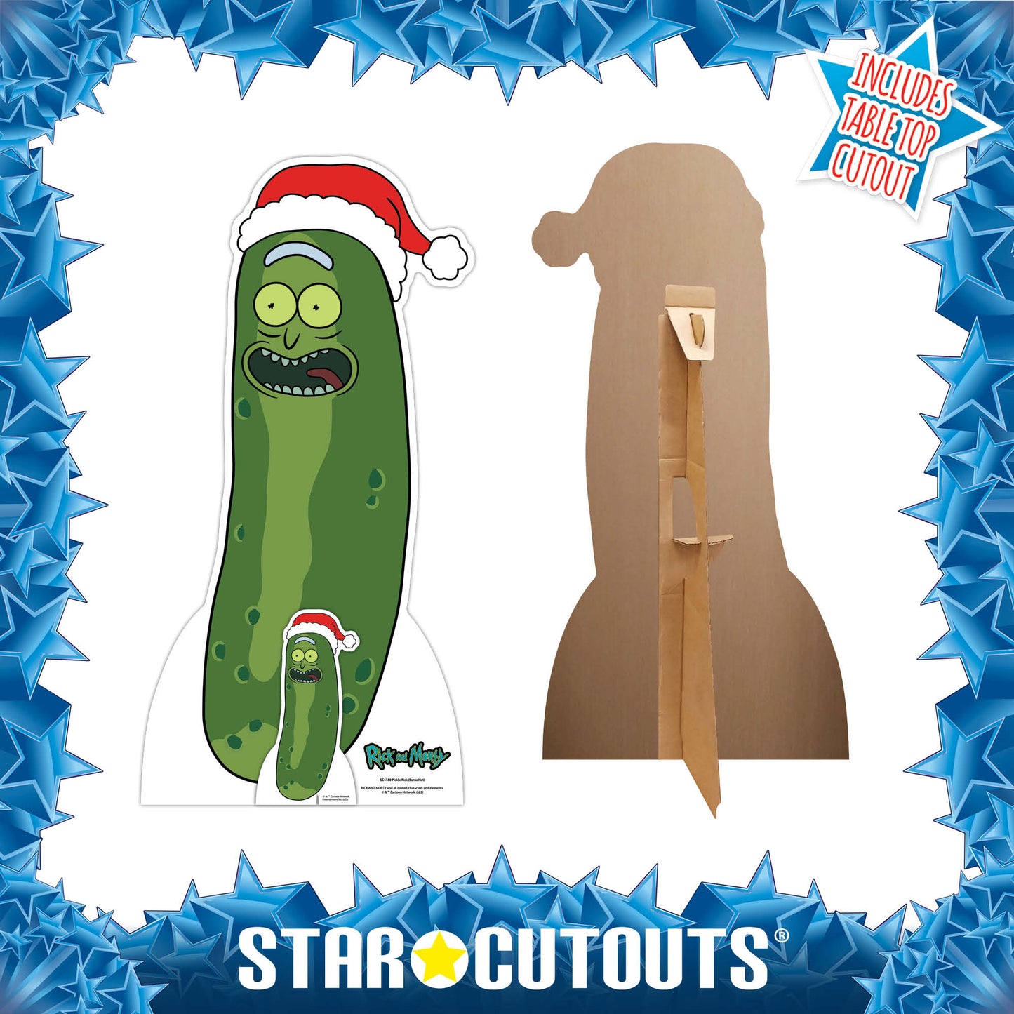 SC4180 
Christmas Pickle Rick and Morty Cardboard Cut Out Height 94cm