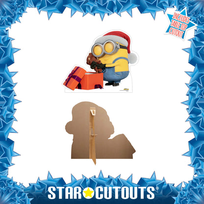 SC4182 Minion Bob Xmas Cardboard Cut Out Height 71cm - Star Cutouts