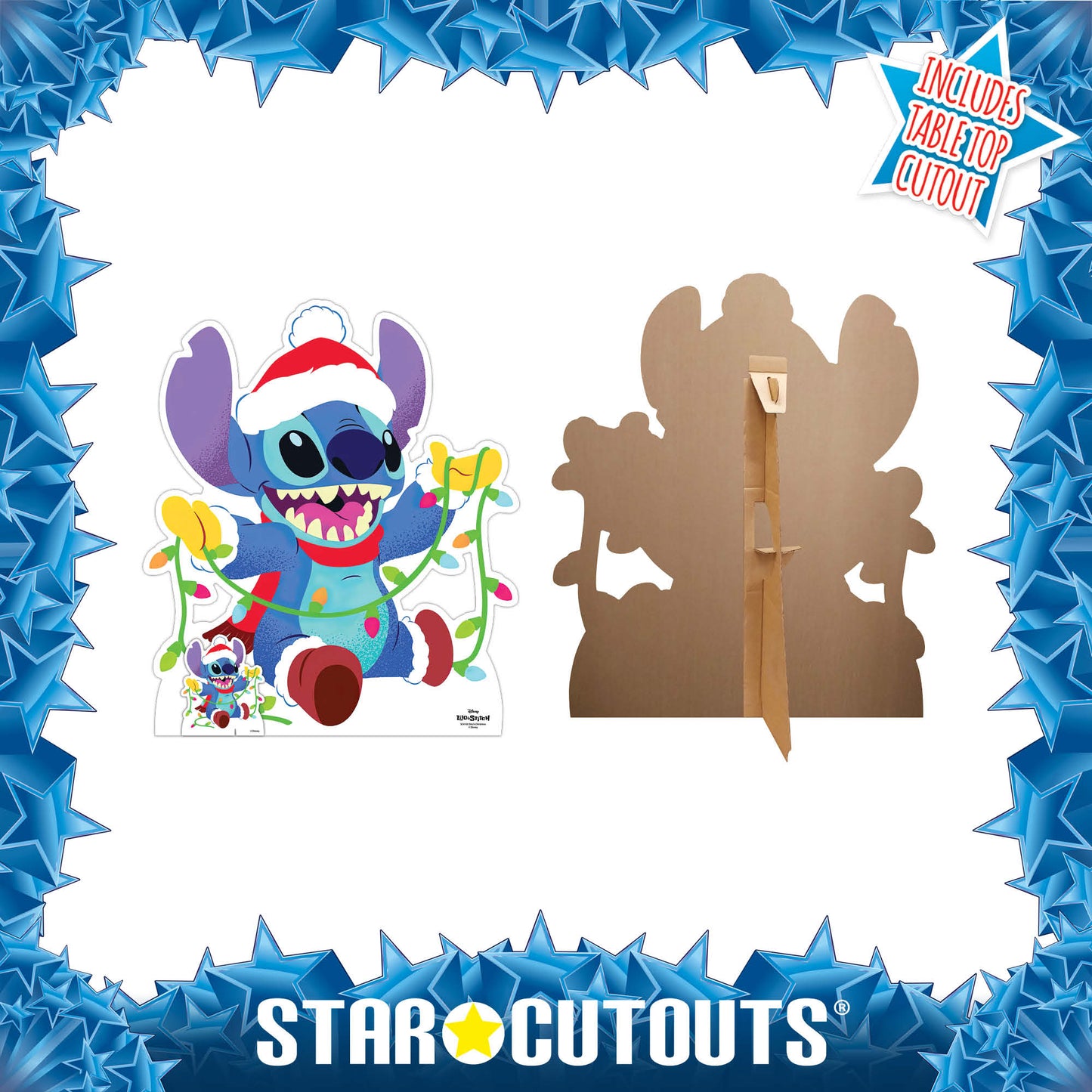SC4183 Stitch Christmas Cardboard Cut Out Height 88cm