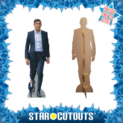 SC4186 Rishi Sunak Conservative Prime Minister Cardboard Cut Out Height 172cm