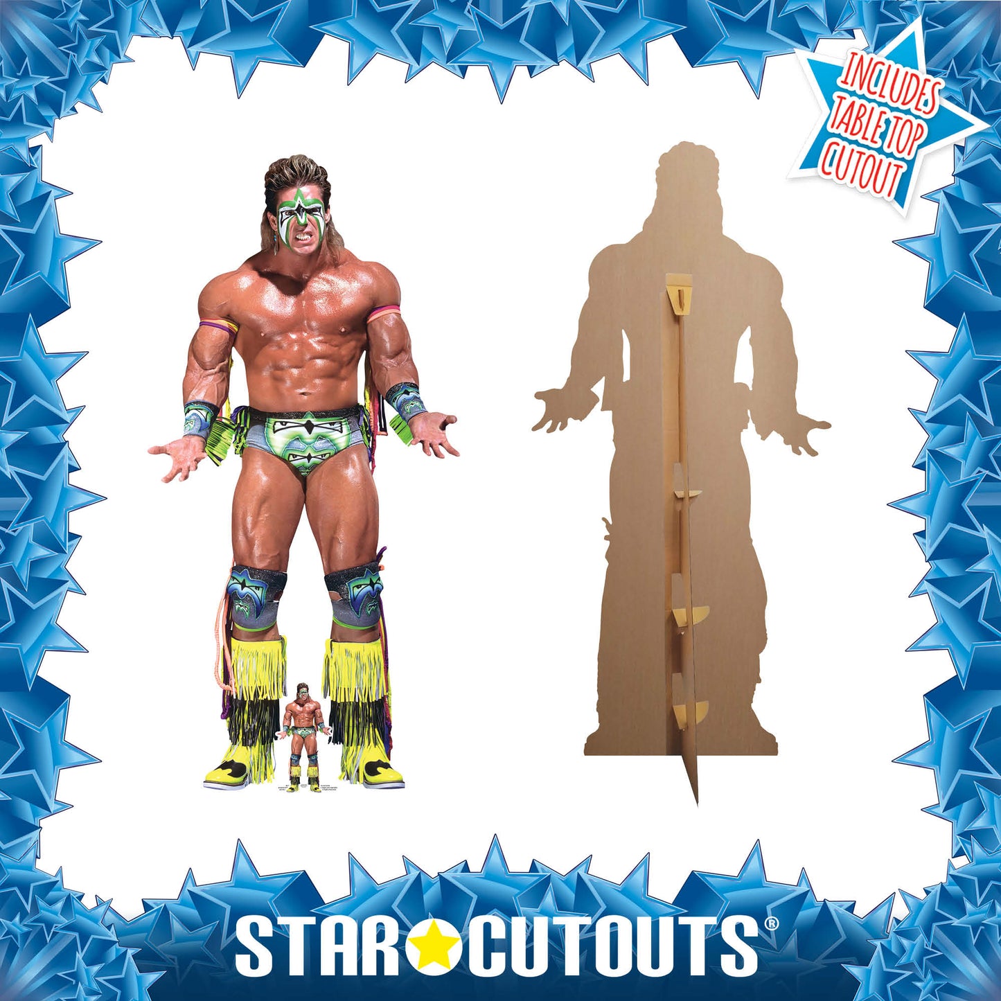 SC4190 The Ultimate Warrior WWE Cardboard Cut Out Height 191cm