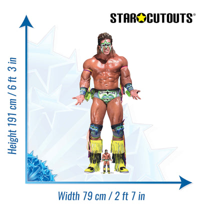 SC4190 The Ultimate Warrior WWE Cardboard Cut Out Height 191cm