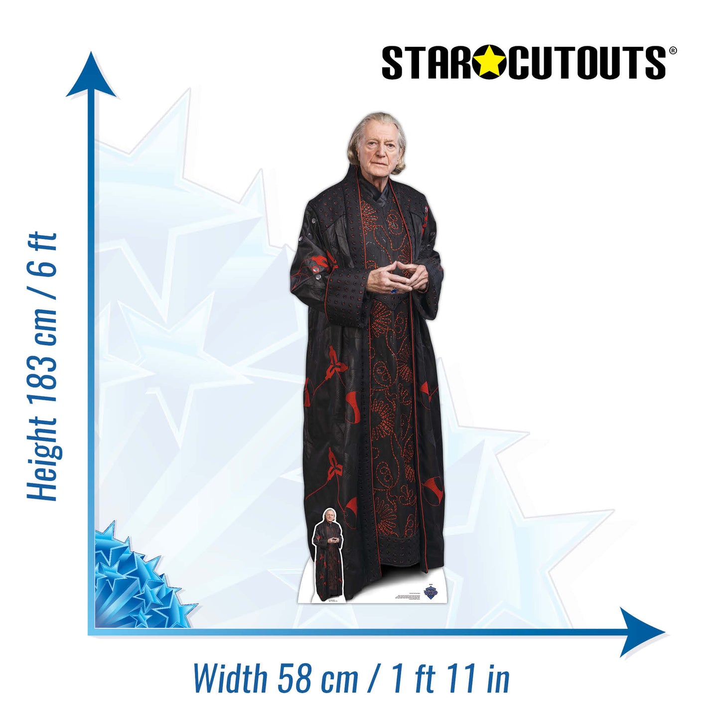 First Doctor David Bradley Special Cardboard Cut Out Height 183cm - Star Cutouts