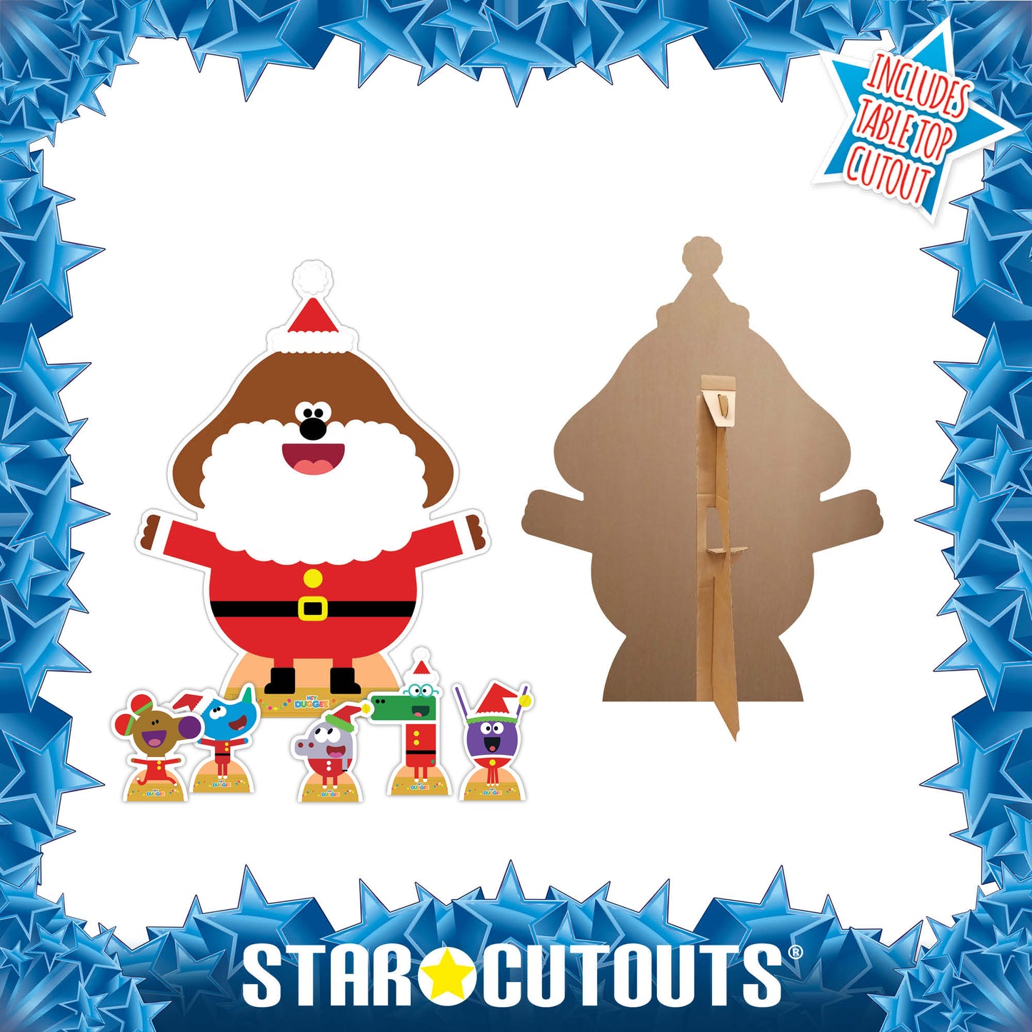 SC4194 Hey Duggee Christmas Cardboard Cut Out Height 120cm