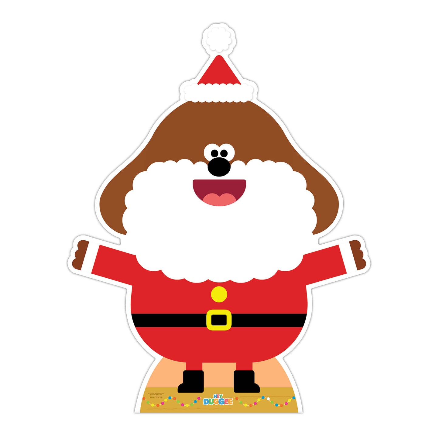 SC4194 Hey Duggee Christmas Cardboard Cut Out Height 120cm