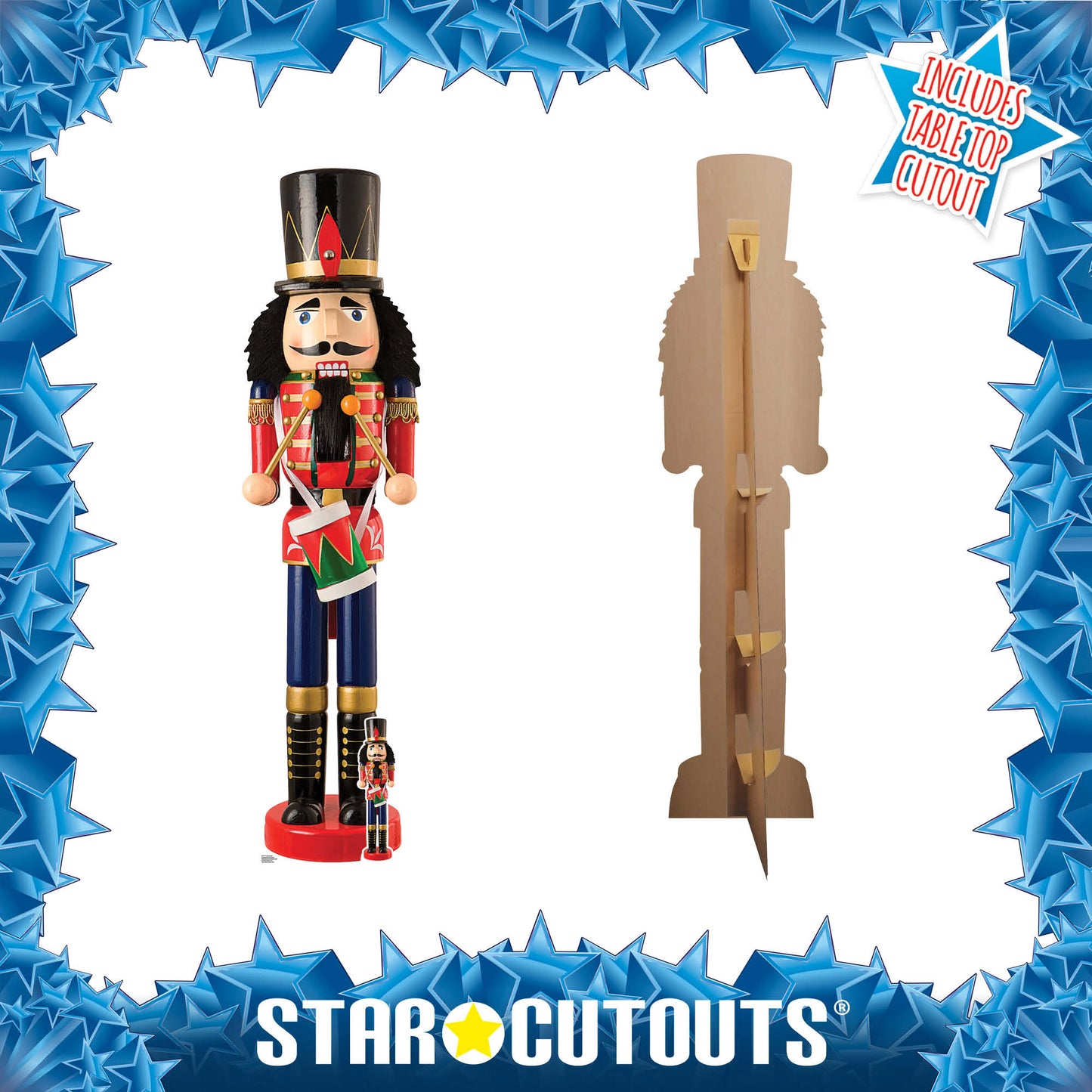 SC4197 Christmas Nutcracker Doll Cardboard Cut Out Height 194cm - Star Cutouts