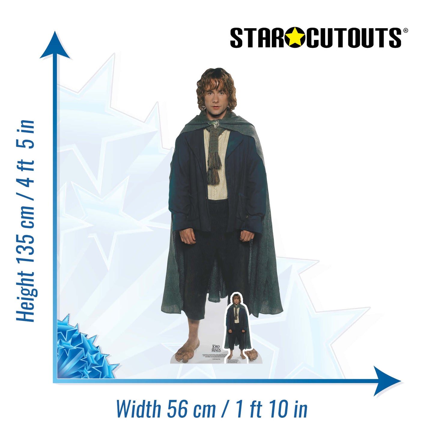 SC4200 Pippin Lord of the Rings Cardboard Cut Out Height 135cm