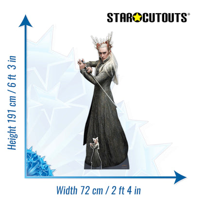 SC4203 Thranduil Hobbit Cardboard Cut Out Height 191cm