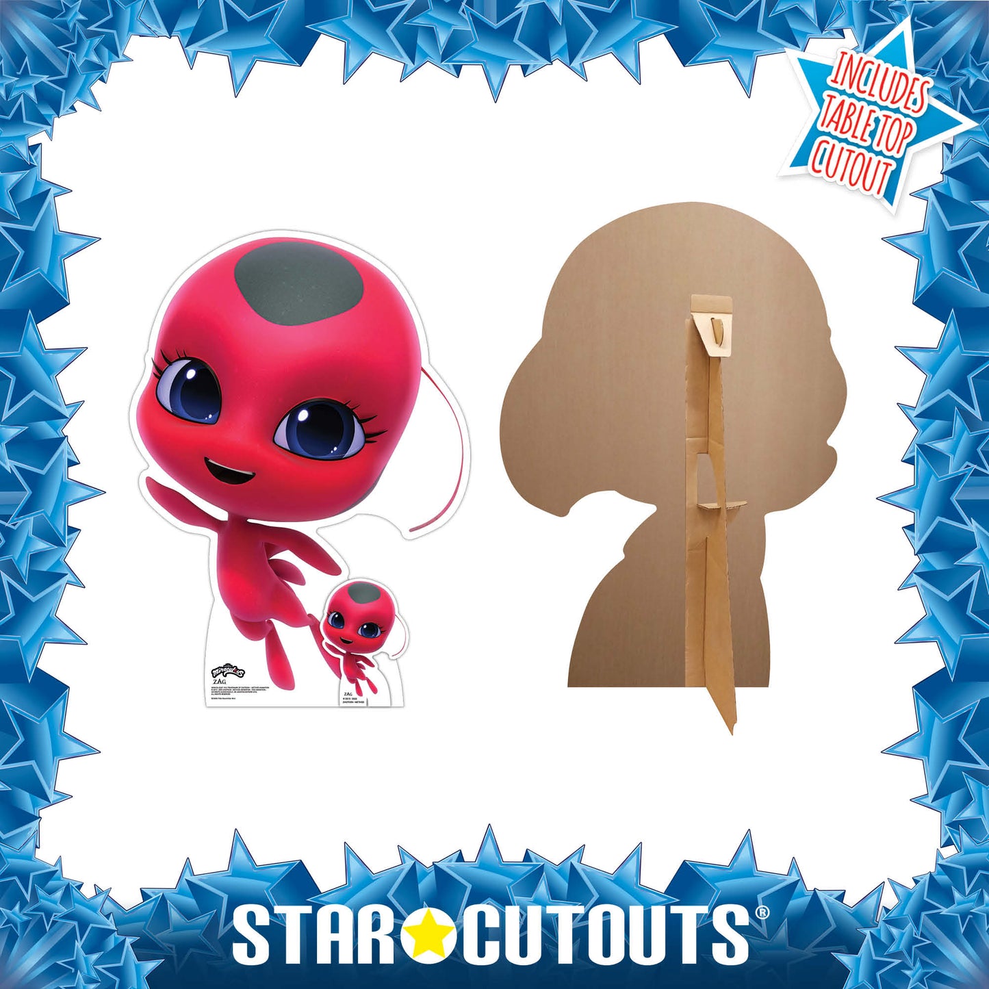 SC4204 Tikki Kwami Miraculous Star Mini Cardboard Cut Out Height 80cm