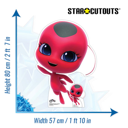 SC4204 Tikki Kwami Miraculous Star Mini Cardboard Cut Out Height 80cm