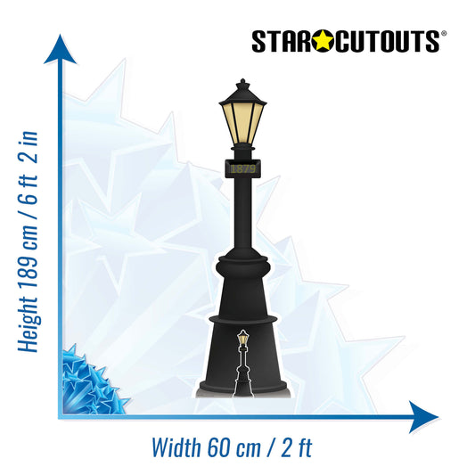 SC4211 Lampost Cardboard Cut Out Height 189cm