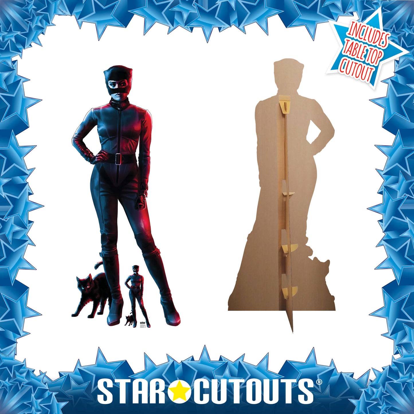 SC4216 Catwoman  Red Blue Zoe Kravitz Greatest Superhero Red Blue Life-size Cardboard Cut Out Height 169cm