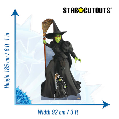 SC4225 Wicked Witch West Cardboard Cut Out Height 185cm
