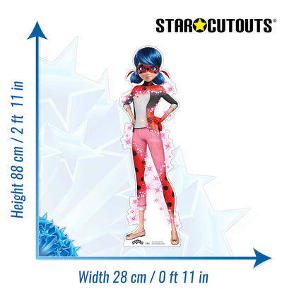 SC4227 Ladybug Transformation Star Mini Cardboard Cut Out Height 88cm
