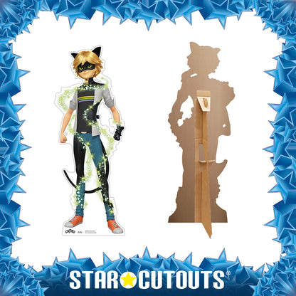 SC4228 Cat Noir Transformation Star Mini Cardboard Cut Out Height 95cm