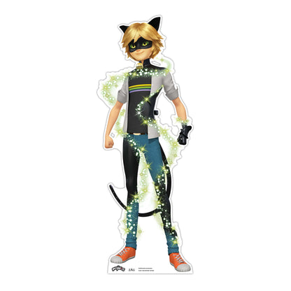 SC4228 Cat Noir Transformation Star Mini Cardboard Cut Out Height 95cm