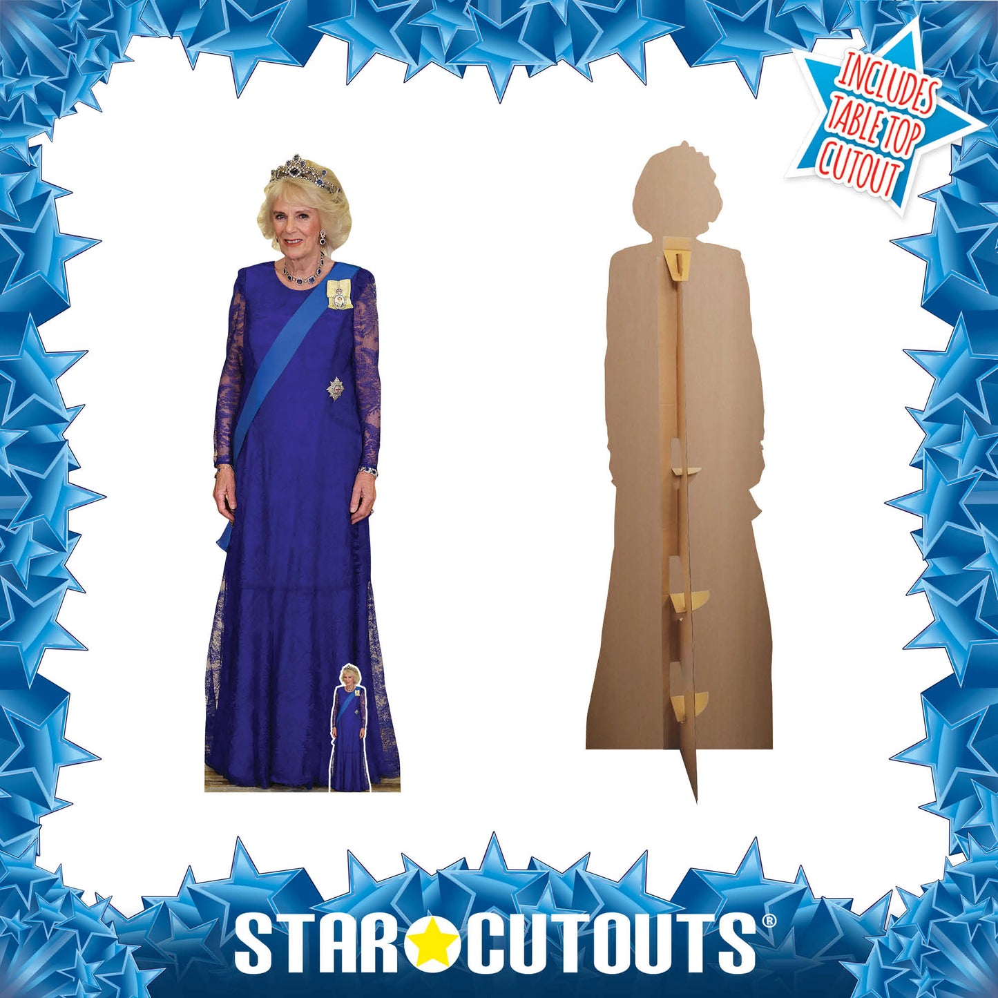 SC4232 Camilla The Queen Consort with Crown Cardboard Cut Out Height 176cm