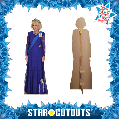 SC4232 Camilla The Queen Consort with Crown Cardboard Cut Out Height 176cm