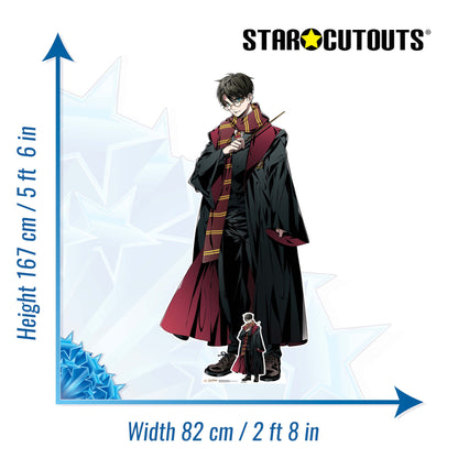 SC4233 Harry Potter Anime Style Cardboard Cut Out Height 167cm