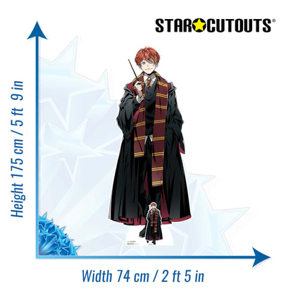 SC4234 Ron Weasley Anime Style Cardboard Cut Out Height 175cm