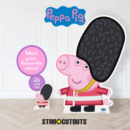 SC4242 George Pig Palace Guard Cardboard Cut Out Height 94cm
