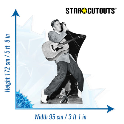 SC4252 Elvis Vintage Classic Cardboard Cut Out Height 172cm