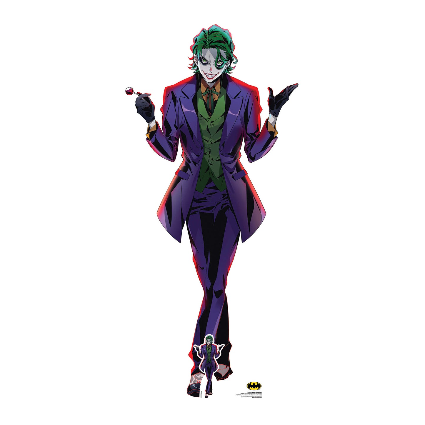 SC4255 The Joker Anime Style Cardboard Cut Out Height 178cm