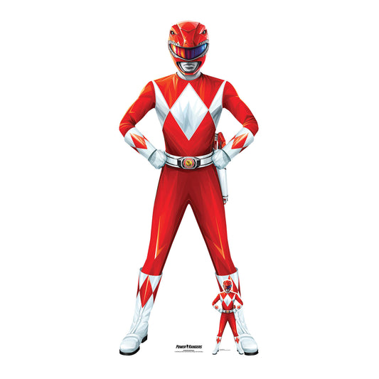 SC4258 Red Power Ranger Cardboard Cut Out Height 180cm