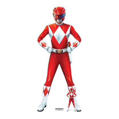 SC4258 Red Power Ranger Cardboard Cut Out Height 180cm