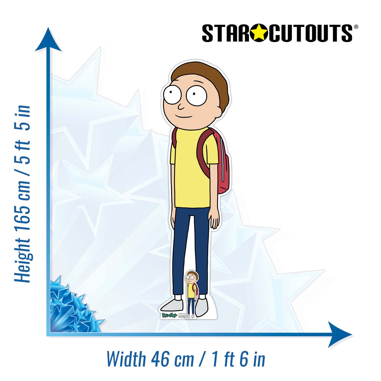 SC4262 Morty Smith Rick and Morty Cardboard Cut Out Height 165cm