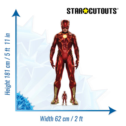 SC4267 The Flash DC Ezra Miller Live Action 2023 Cardboard Cut Out Height 181cm