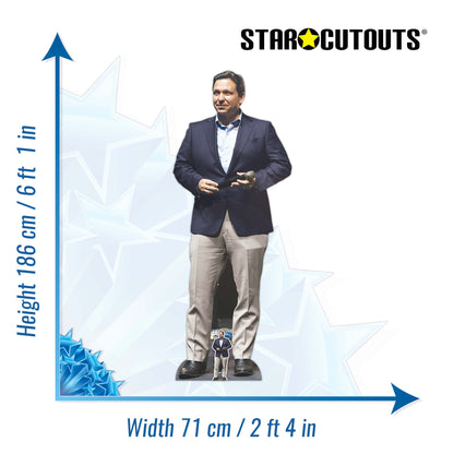 SC4268 Ron DeSantis Cardboard Cut Out Height 186cm