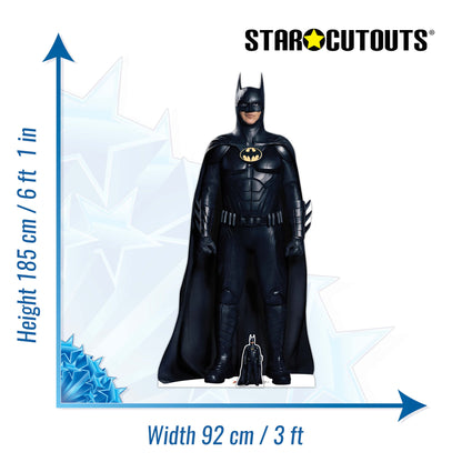 SC4269 Batman Michael Keaton The Flash Live Action Cardboard Cut Out Height 185cm