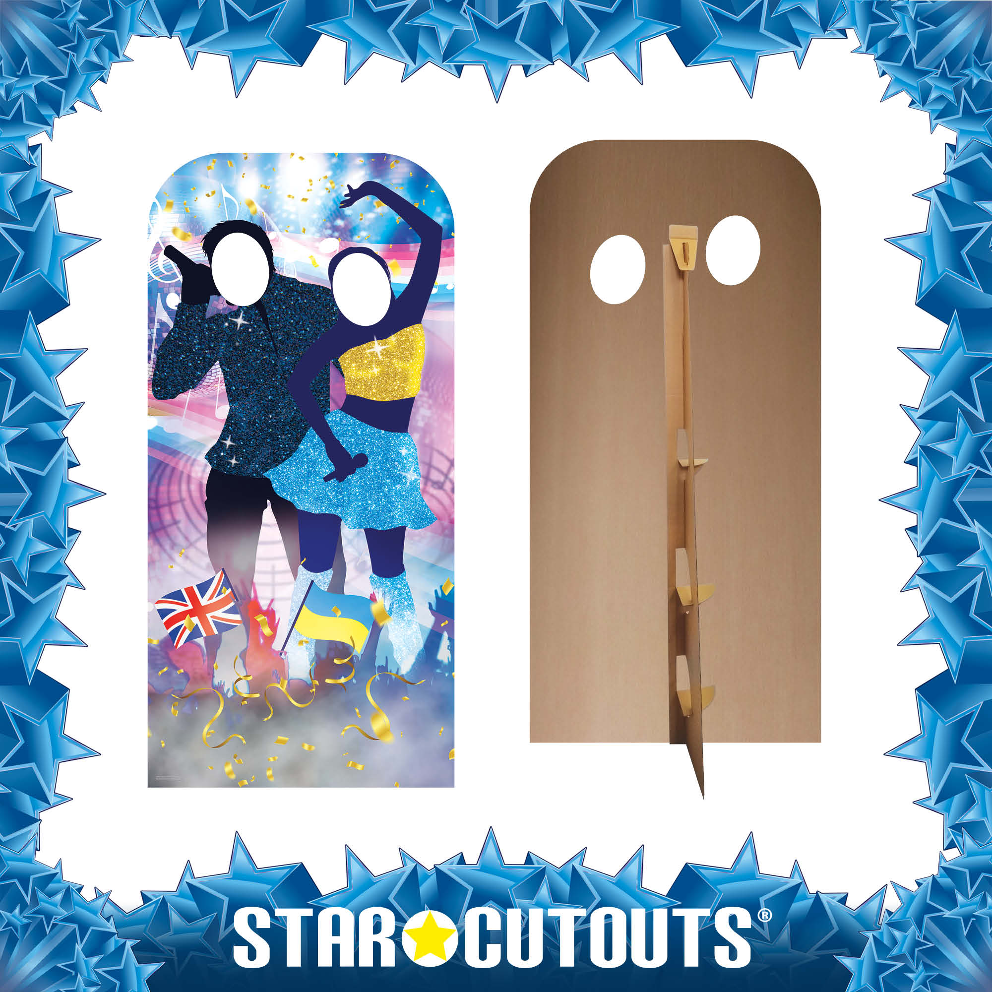 Song Contest Stand In – Star Cutouts