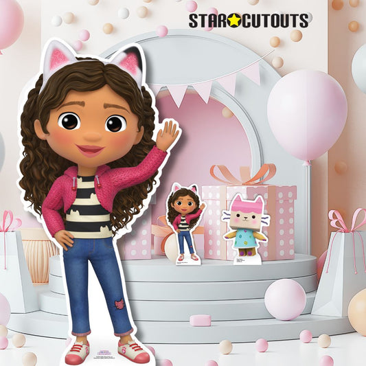 SC4274 Gabby Waving Gabby's Dollhouse Star Mini Cardboard Cut Out Height 96cm