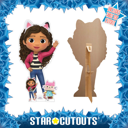 SC4274 Gabby Waving Gabby's Dollhouse Star Mini Cardboard Cut Out Height 96cm