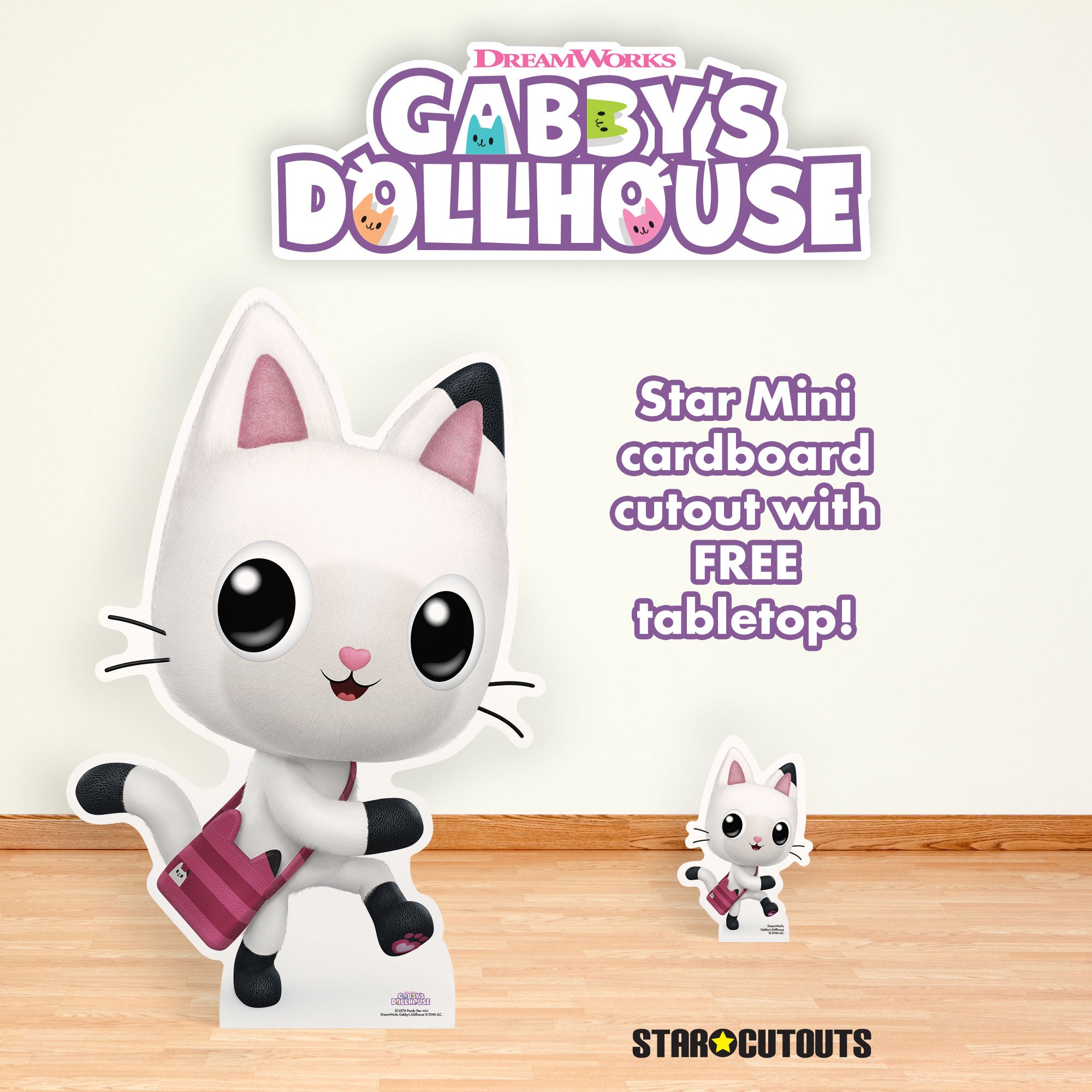 Pandy Home SC4276 Pandy Gabby's Dollhouse Star Mini Cardboard Cut Out Height 74cm ...