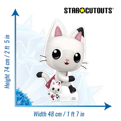 SC4276 Pandy Gabby's Dollhouse Star Mini Cardboard Cut Out Height 74cm