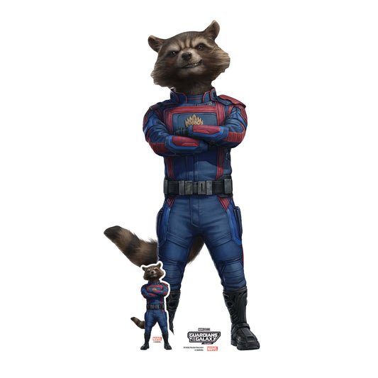 SC4282 Rocket Raccoon Guardians of the Galaxy Three Marvel Lifesize Cardboard Cut Out With Mini Height 95cm