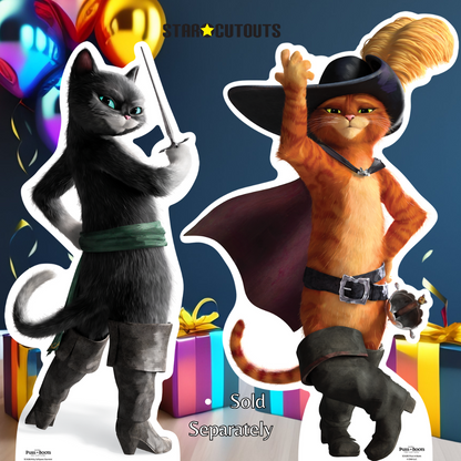 SC4286 Kitty Soft Paws Puss in Boots Star Mini Cardboard Cut Out Height 89cm