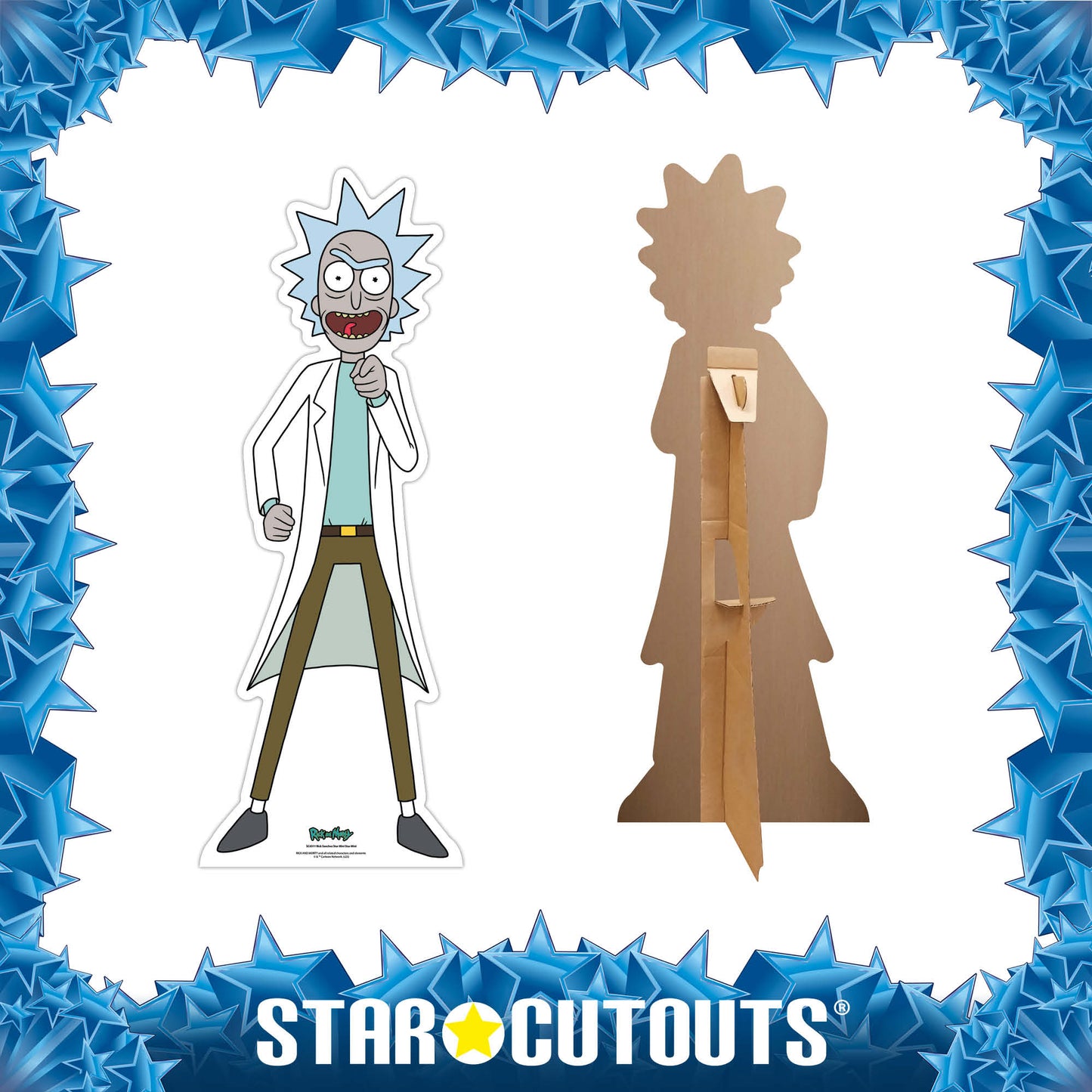 SC4311 Rick Sanchez Small - Rick and Morty Star Mini  Cardboard Cut Out Height 93cm