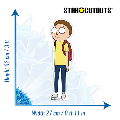 SC4312 Morty Smith Small - Rick and Morty Star Mini  Cardboard Cut Out Height 92cm
