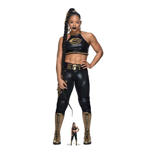 SC4313 Bianca Belair Black Outfit EST WWE Cardboard Cut Out Height 176cm