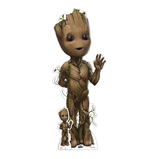 SC4317 Baby Groot Star Mini Cardboard Cut Out Height 95cm