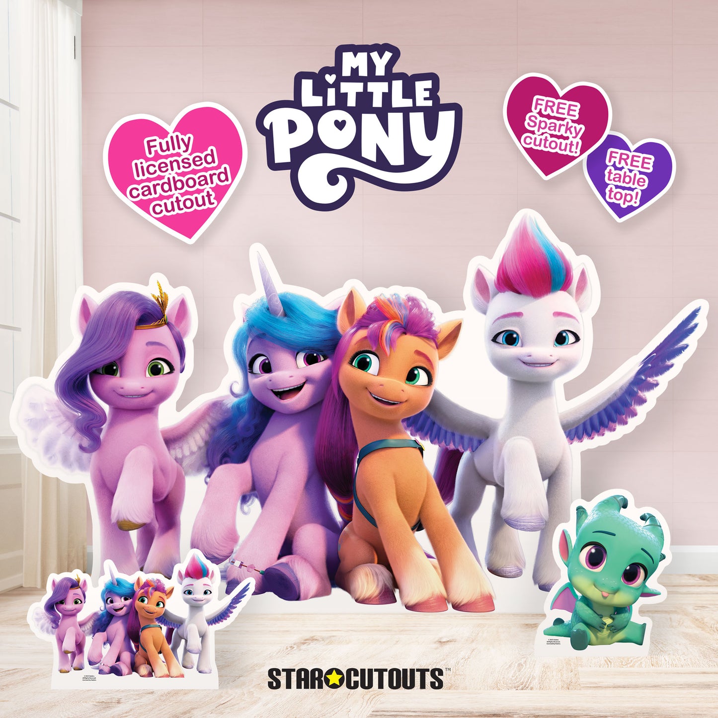 SC4334 My Little Pony Group Large Cardboard Cut Out Height 159cm