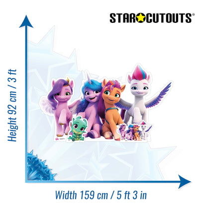 SC4334 My Little Pony Group Large Cardboard Cut Out Height 159cm