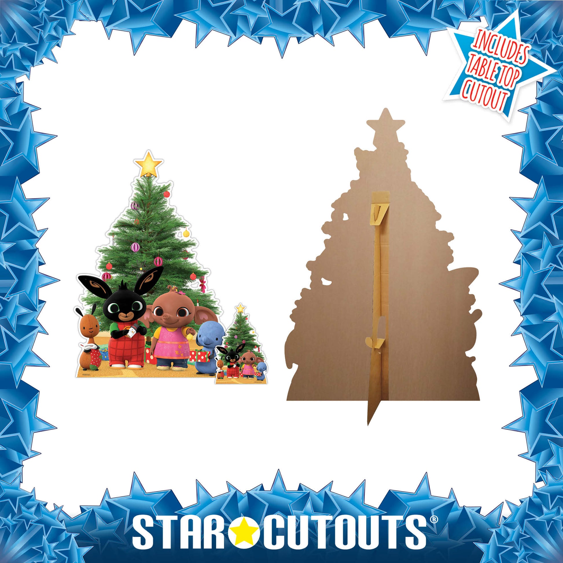 SC4335 Bing Christmas Cardboard Cut Out Height 136cm - Star Cutouts
