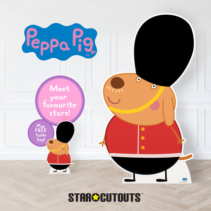 SC4337 Royal Guard Peppa Cardboard Cut Out Height 162cm