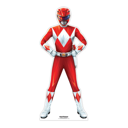 SC4339 Power Ranger Red Star Mini Cardboard Cut Out Height 95cm
