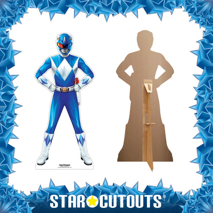 SC4340 Power Ranger Blue Star-Mini Cardboard Cut Out Height 95cm